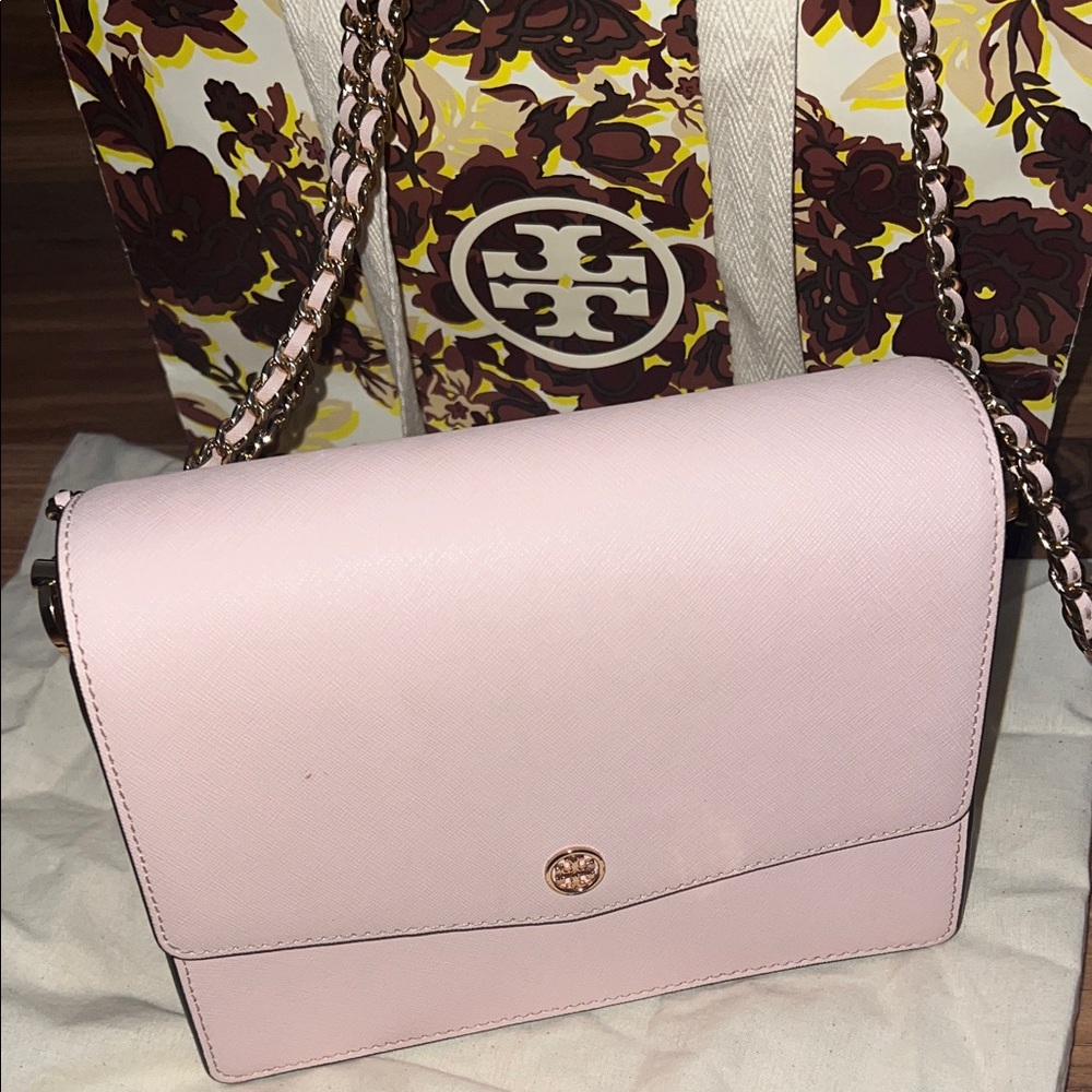 Tory Burch Light Pink Crossbody Bag